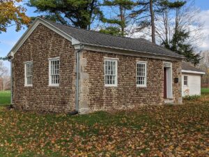 History Cobblestone RoeCobblestoneSchoolhouse2020SouthwestView