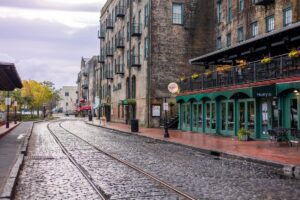 History Cobblestones Savannah River Front jpg